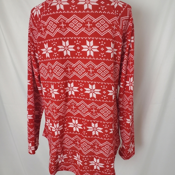 Snowman holiday Christmas long sleeved tee - Picture 6 of 7